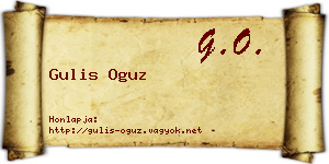Gulis Oguz névjegykártya